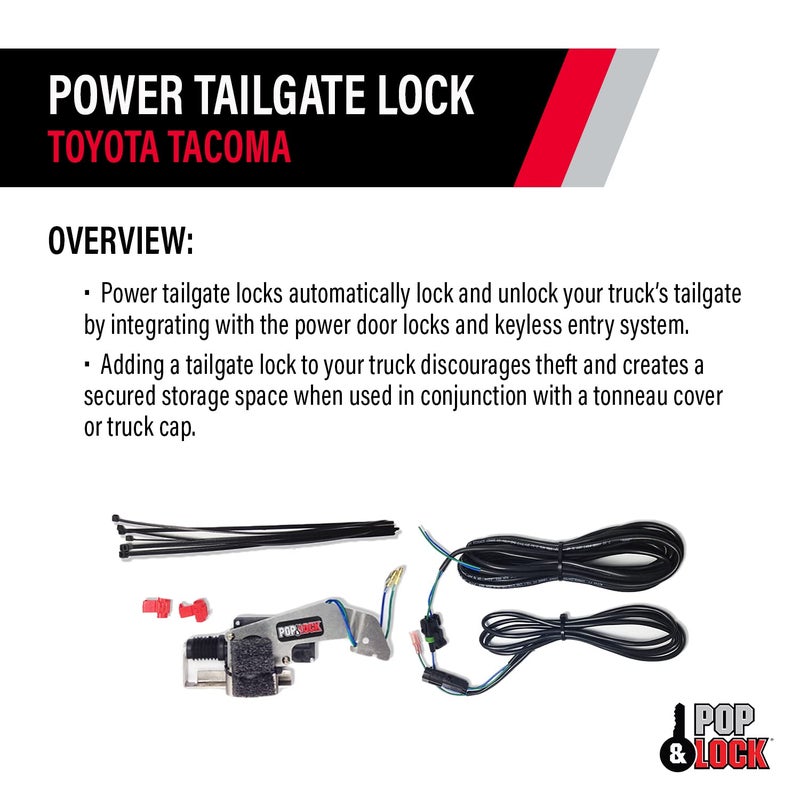 Pop & Lock â€“ Power Tailgate Lock for Toyota Tacoma, Fits Models 2005 to 2015 (PL8521) - Image 4